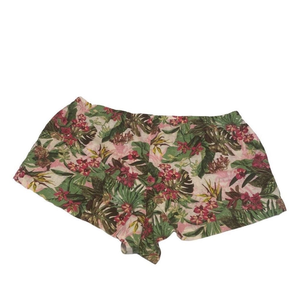 Victoria Secret Floral Print Shorts Size Xl